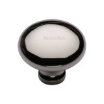 M Marcus Heritage Brass Mushroom Design Wardrobe Knob 38mm 